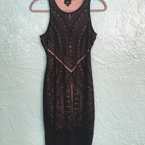 Sexy Midi Length Black Dress Mossimo XS